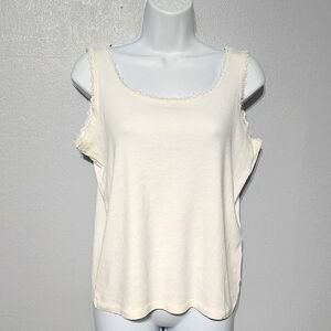 Jones New York Cream Tank Top